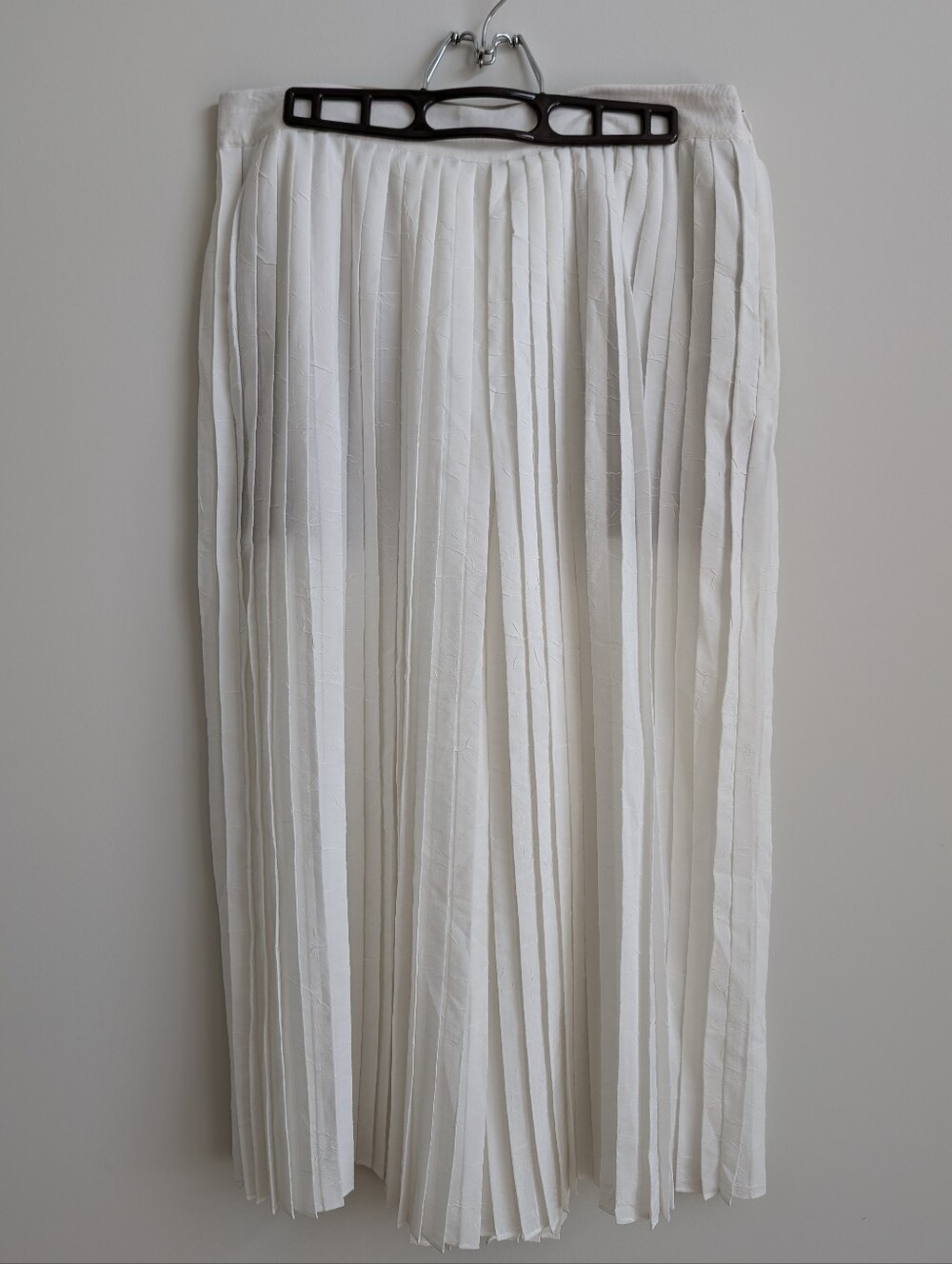 Vince White Pleated Cropped Culottes Cropped Wide Leg Pants Size 10 Semi Sheer